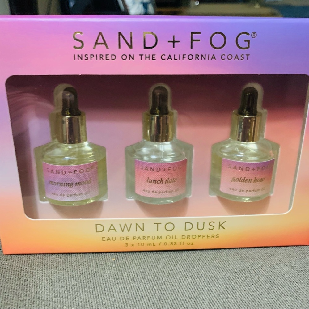 Sand + Fog Mini Perfume Oil Droppers Dawn to Dusk Discovery Set .33oz